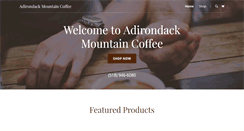 Desktop Screenshot of adkmountaincoffee.com